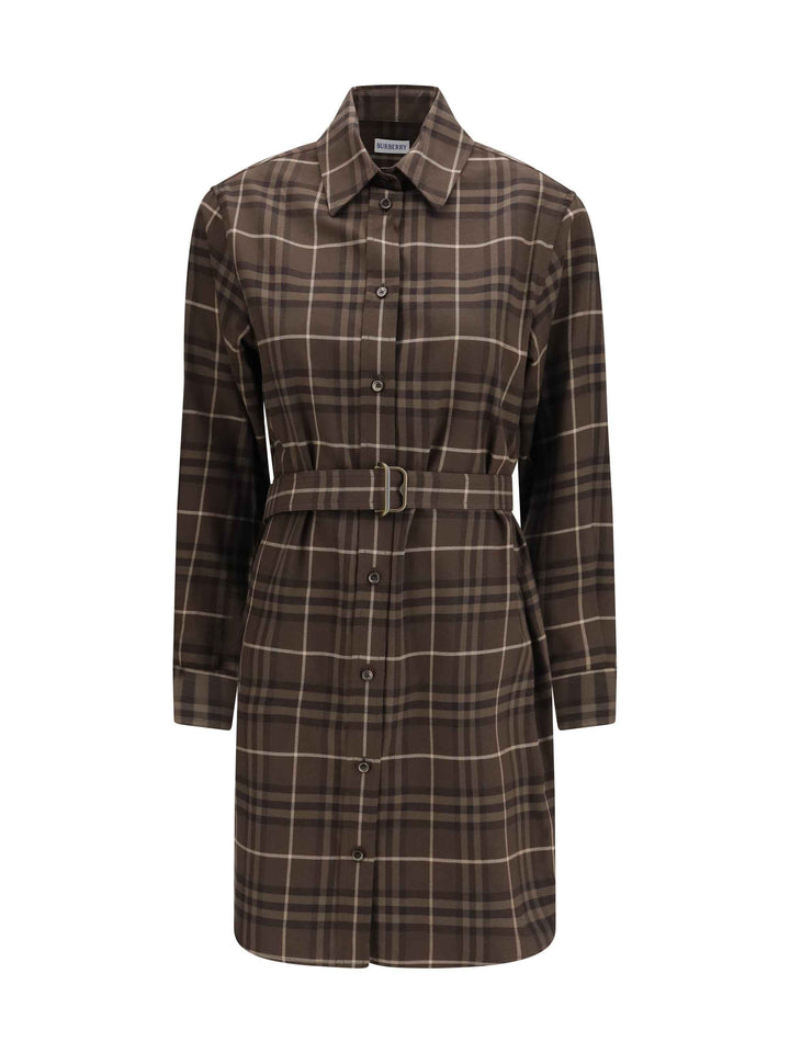 Check cotton shirt Dress