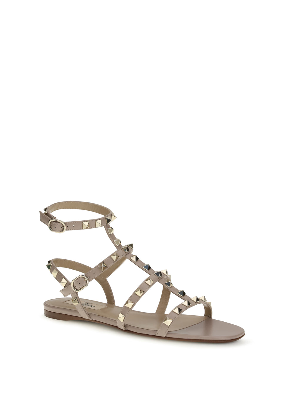 Rockstud leather Sandals 2