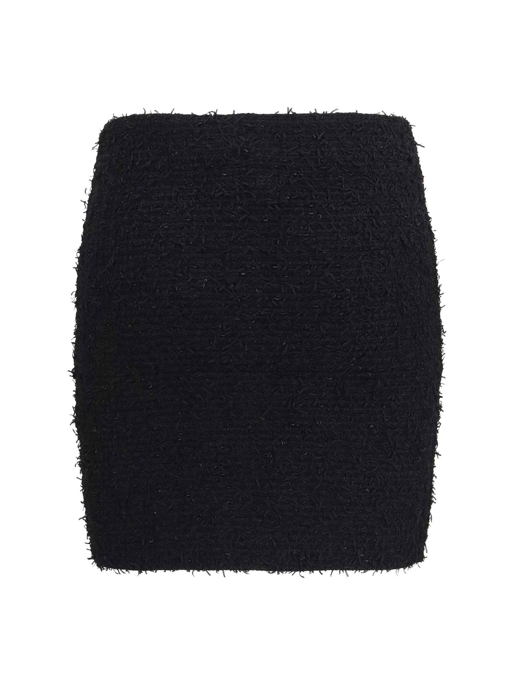 Tweed Mini Skirt with logo buttons