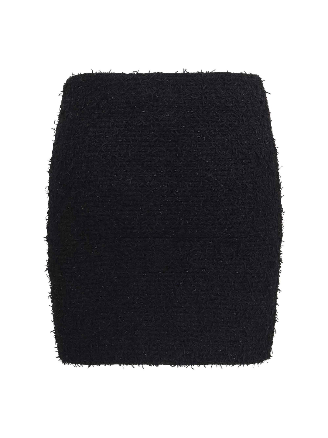 Tweed Mini Skirt with logo buttons