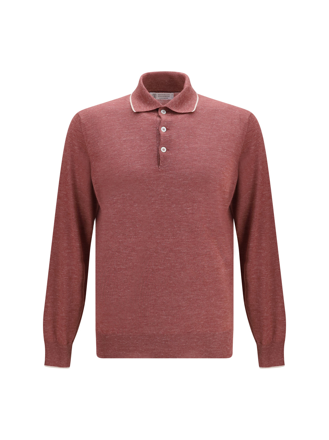 Lightweight cashmere, silk and hemp knit Polo 1