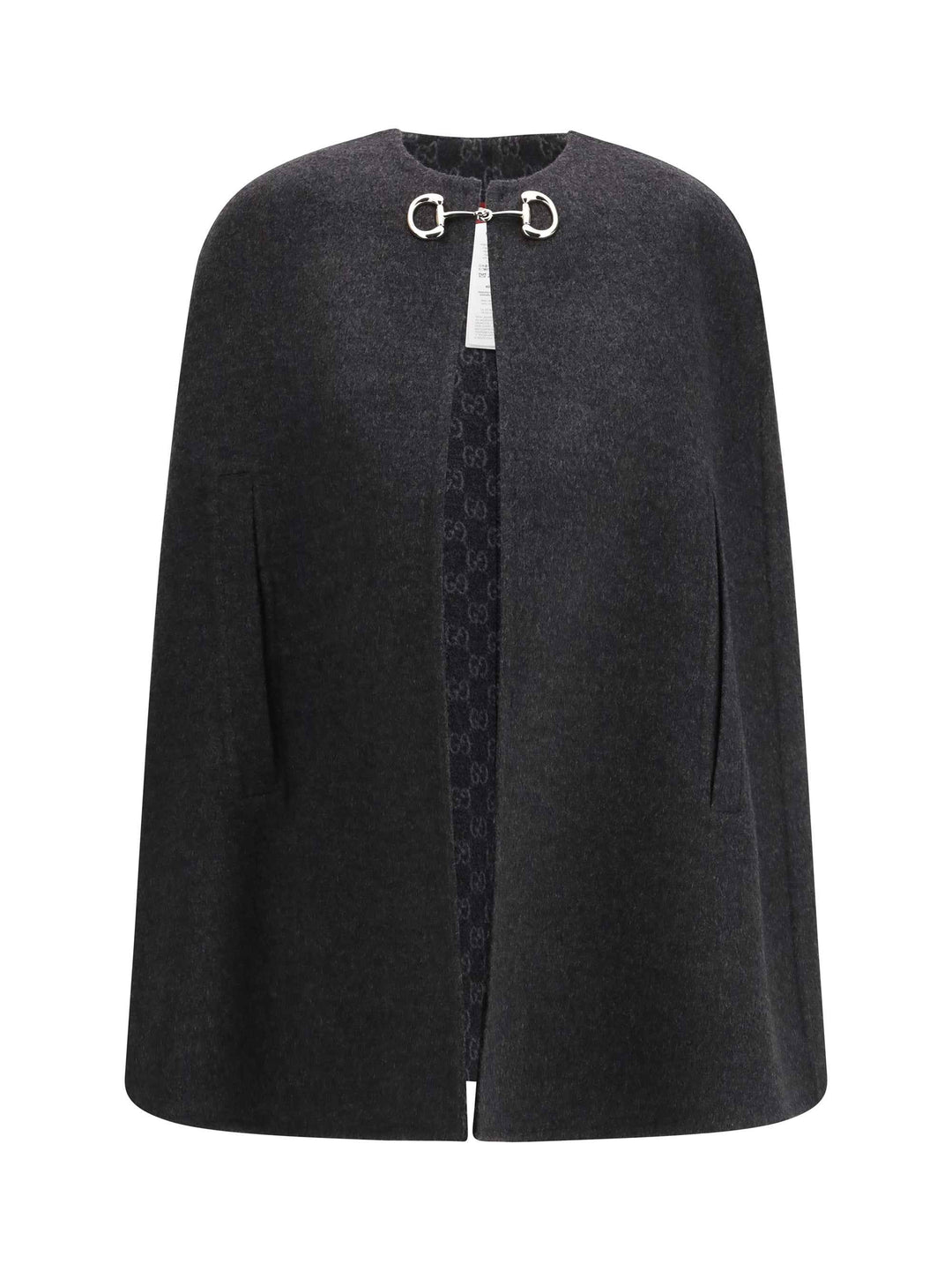 Wool-blend Cape