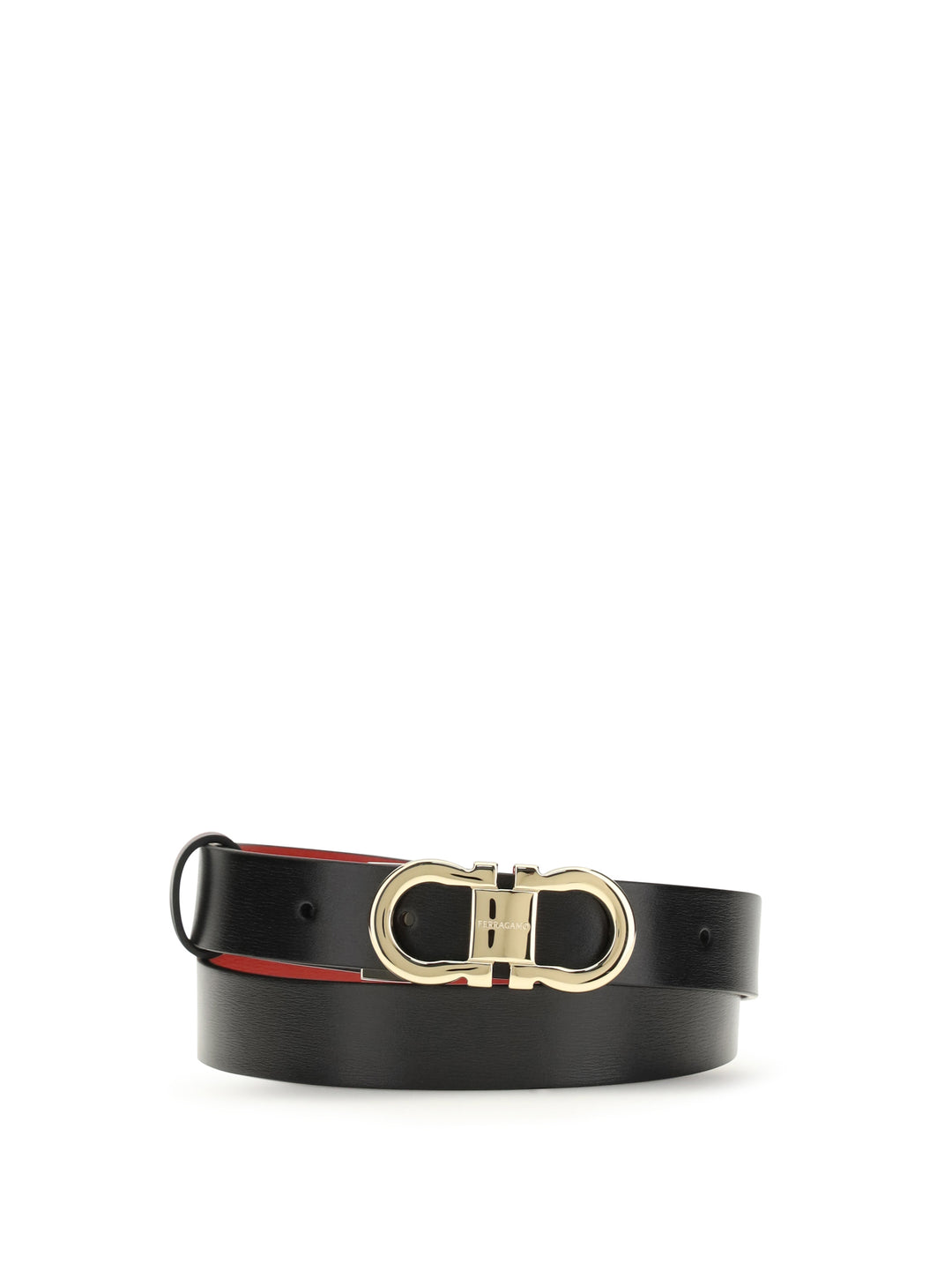 Adjustable and reversible Gancini Belt 1