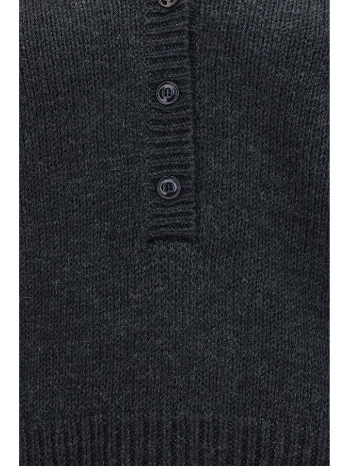 Country Henley merino Cardigan 3
