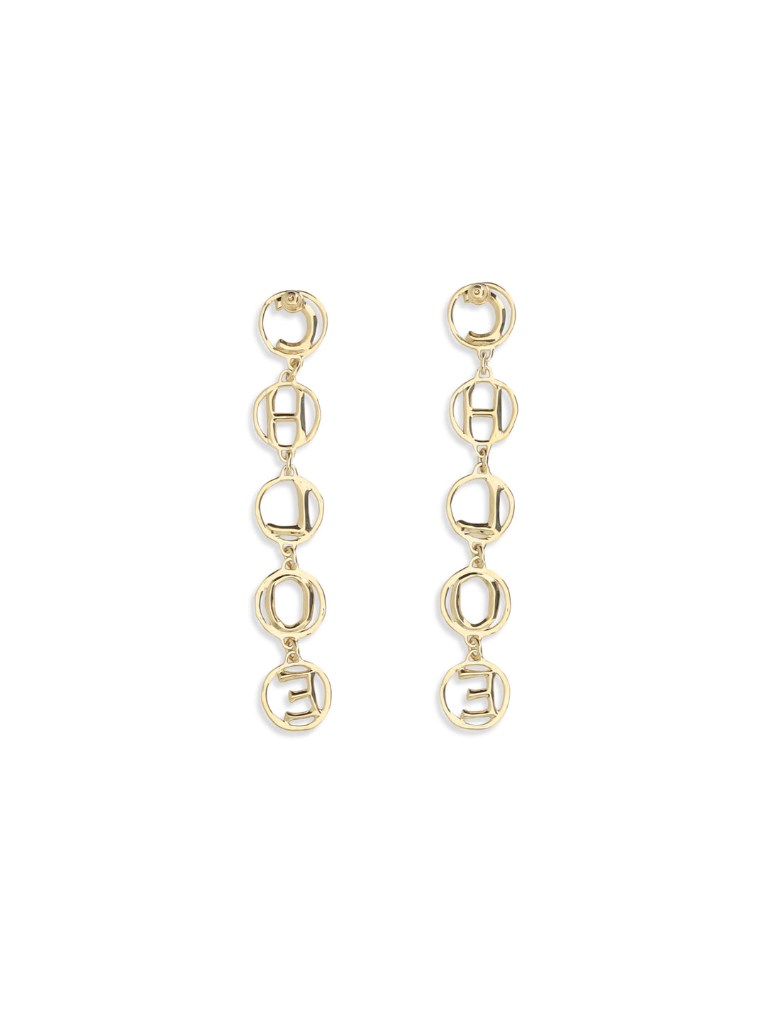 Script drop Earrings 2