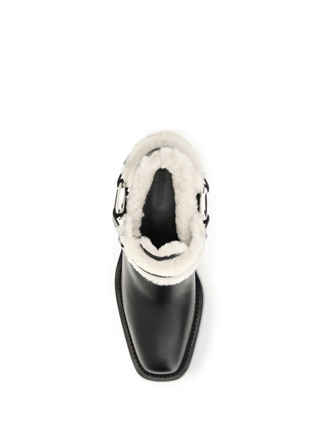 Shearling trim biker ankle Boots 4