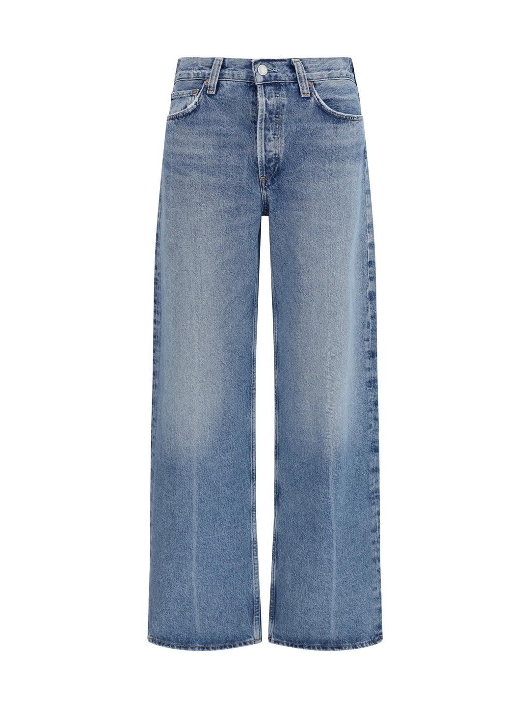 Wide-leg creased Jeans 1