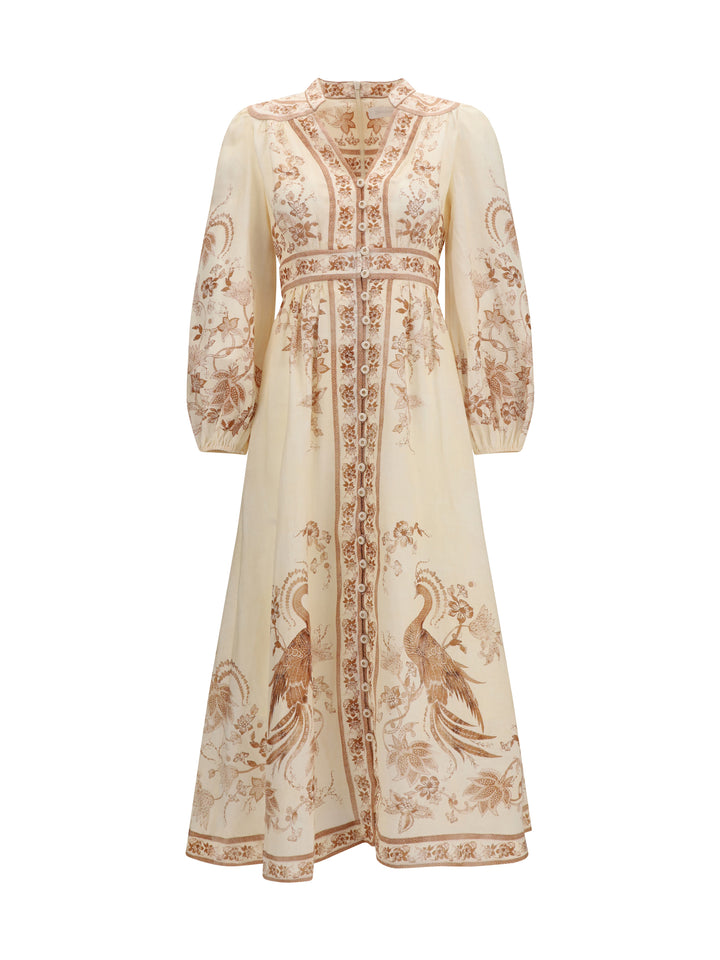 Indra Plunge floral Dress 1