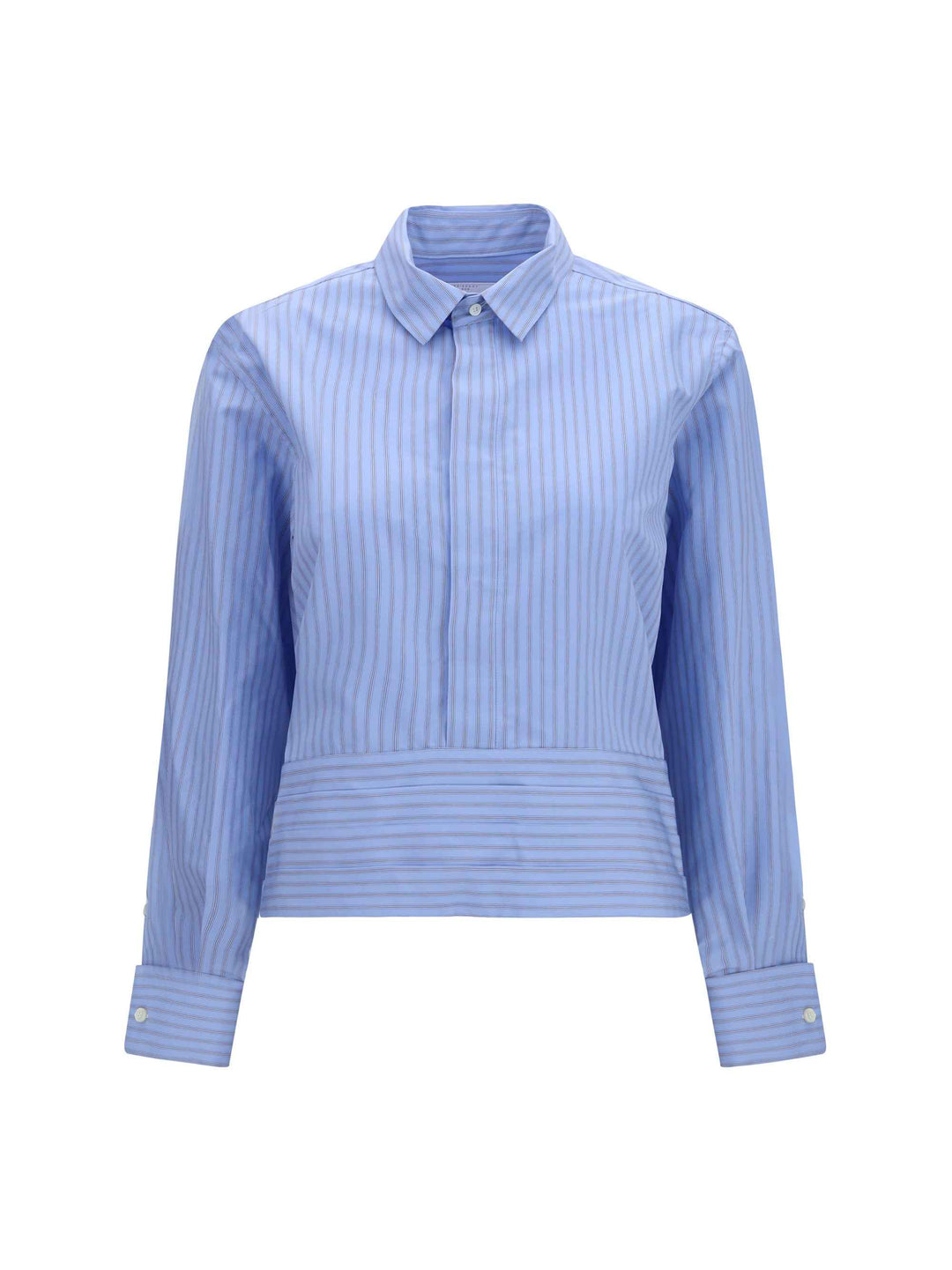 Cotton poplin Shirt with belt