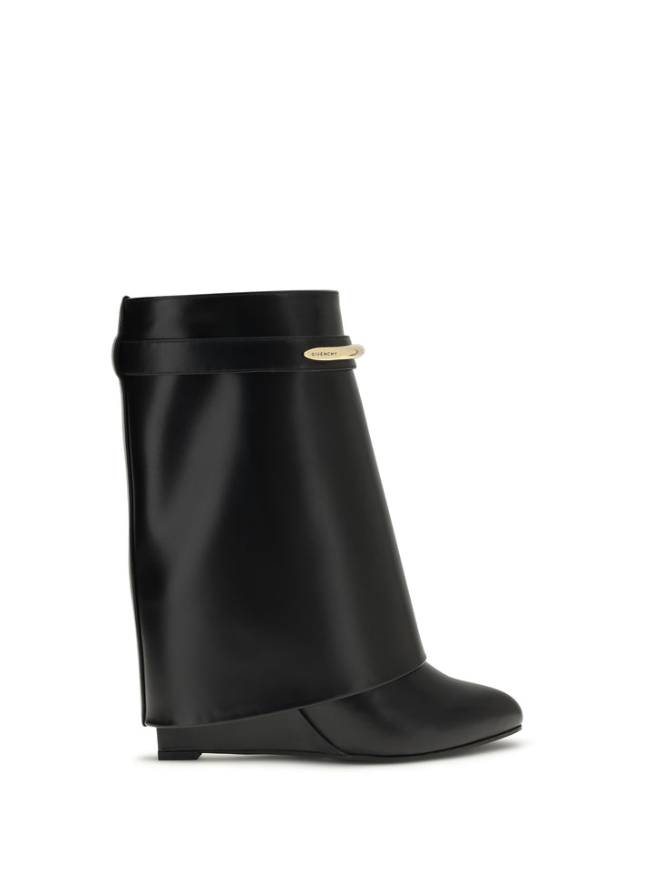 Leather Shark Ankle Boots 1