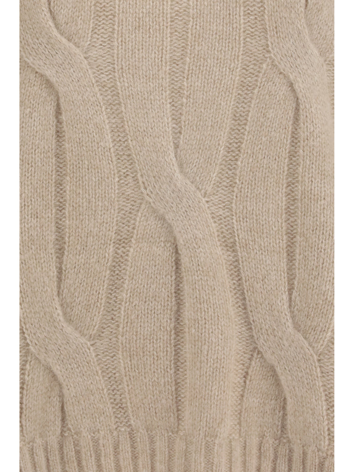 Cashmere and silk Sweater with voluminous sleeves 3