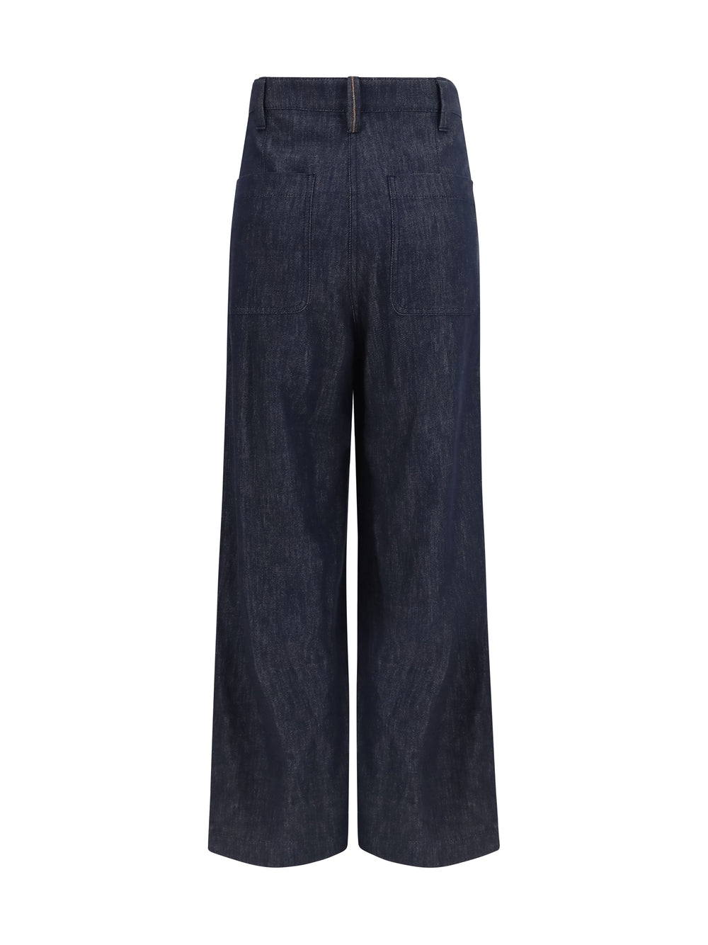 Denim effect twill wide Pants 2