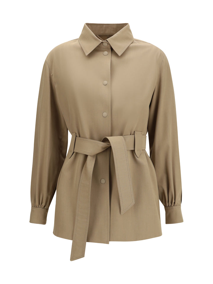 Wool Jacket-shirt with belt 1