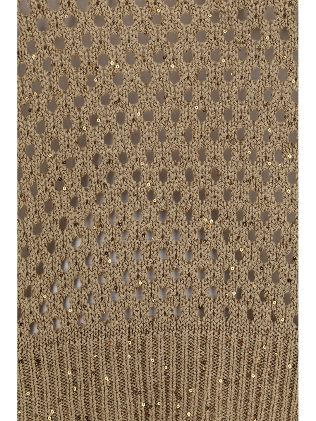 Open knit cotton Sweater with sequins 3