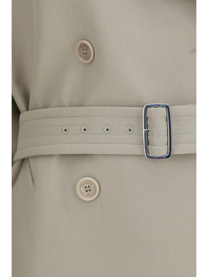 Short cotton Trench Coat