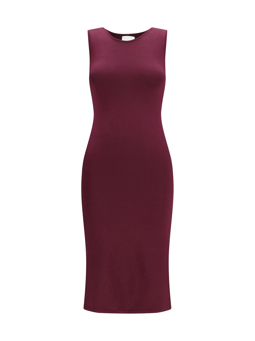 Sleeveless slim-fit long silk Dress 1