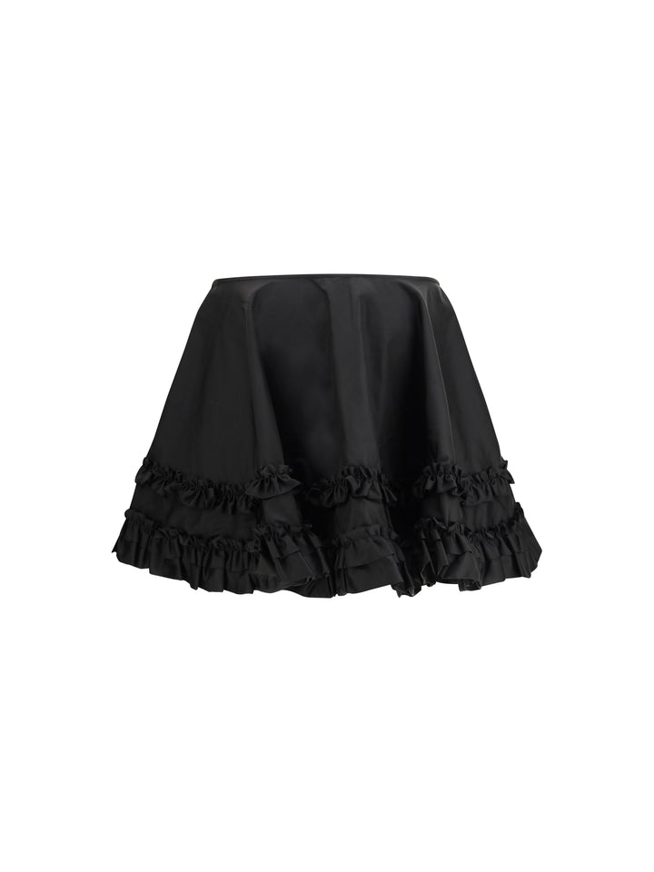 Duchesse Nylon Mini Frill Skirt 2