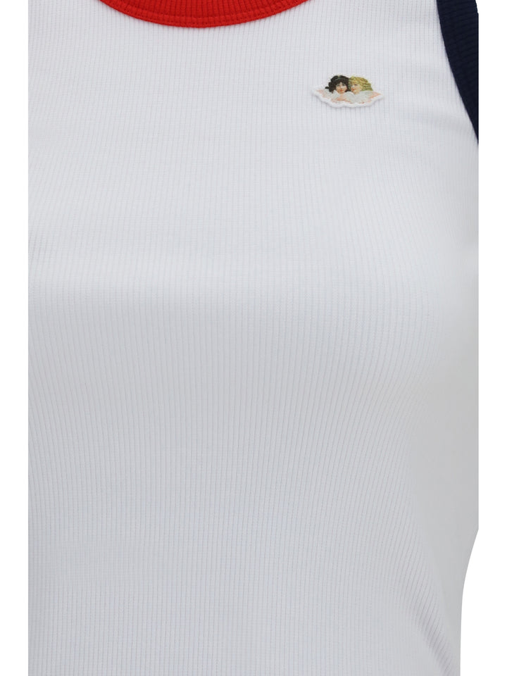 Angels patch tank Top with contrast trims 3