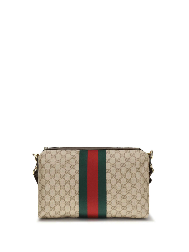 Medium GG Shoulder Bag with Web stripe