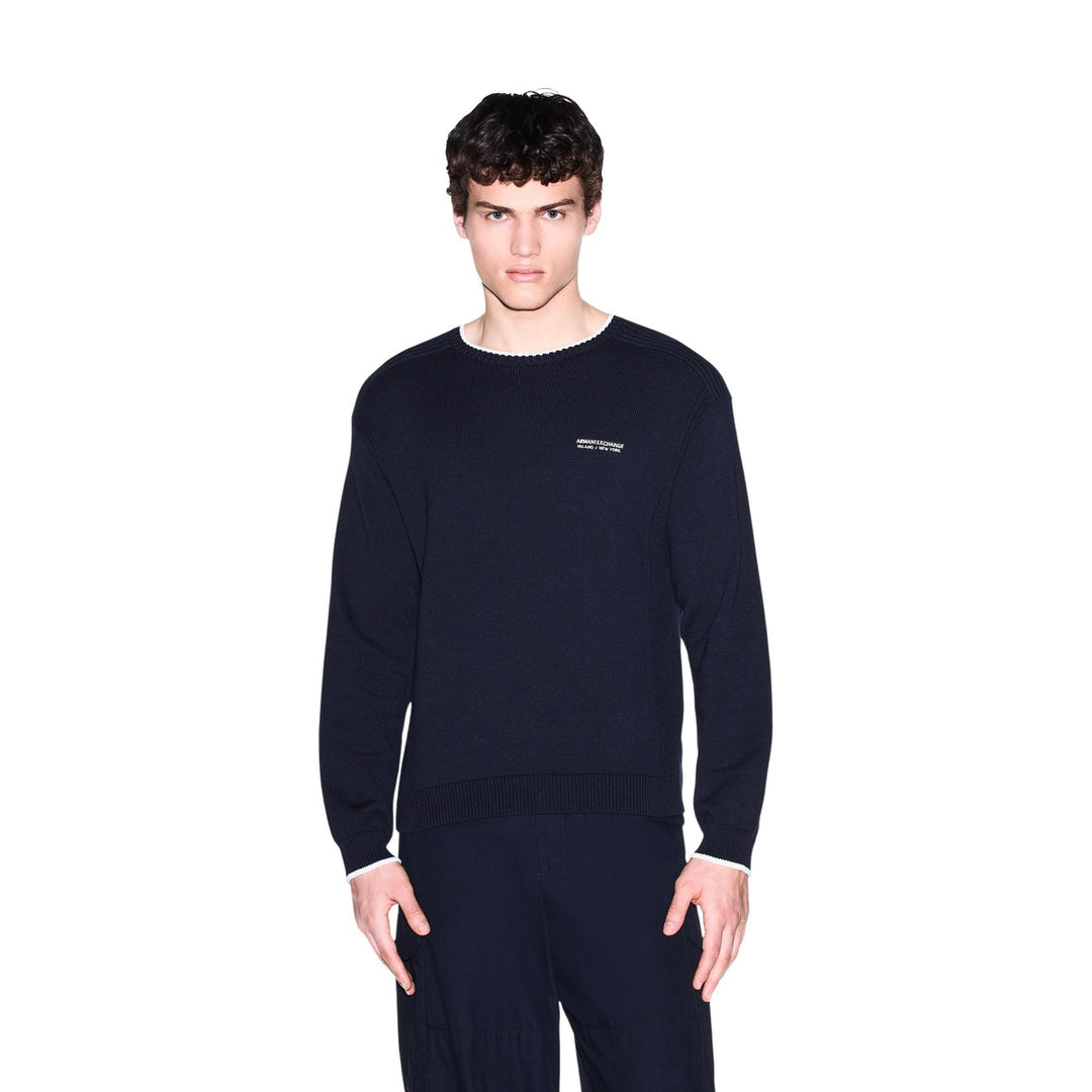 Armani Exchange Knitwear in blue 8050874069254